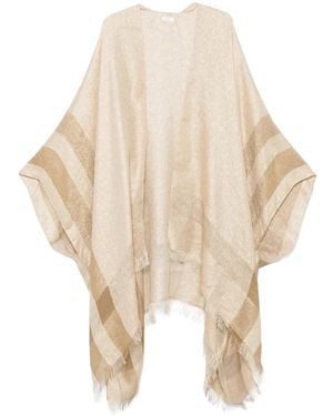 Peserico Lurex-Detail Cape - Natural