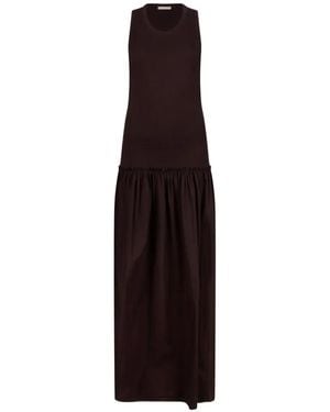 Liu Jo Long Dress With Cut-Out - Brown