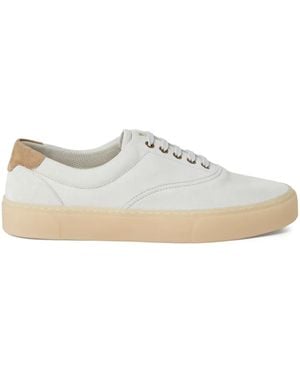 Brunello Cucinelli Low-Top Suede Trainers - White