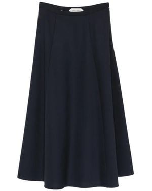 Alberta Ferretti Zip-Fastening A-Line Midi Skirt - Blue
