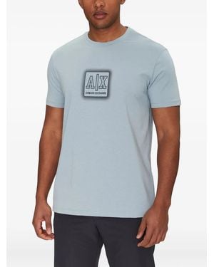 ARMANI EXCHANGE Logo T-shirt - ブルー