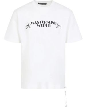 MASTERMIND WORLD スカルプリント Tシャツ - ホワイト