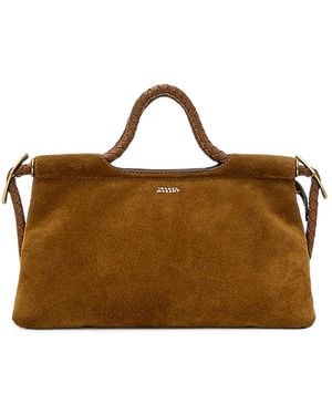Isabel Marant Sac Pipa M En Daim - Brown