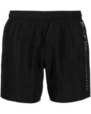 EA7 Costume Da Bagno Con Stampa - Nero