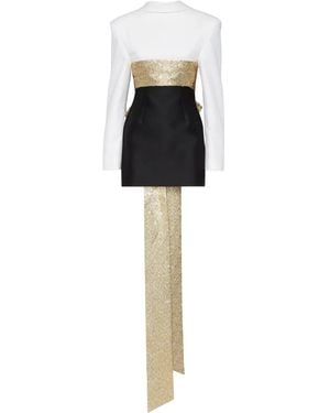 DSquared² Bow-Detail Mini Dress - Black