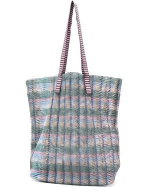 Epice Kanpur Check Tote Bag - Grey