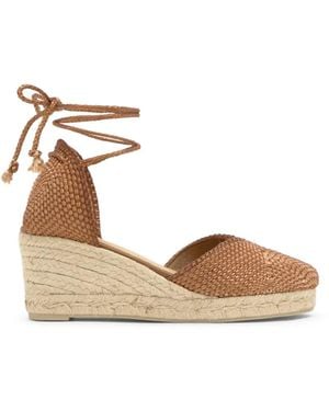 Castañer Cora Espadrilles Met Geweven Design - Naturel