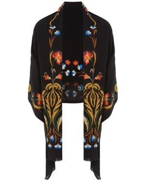 Temperley London Embroidered Scarf - Black