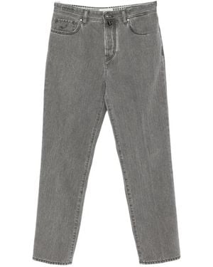 Jacob Cohen Herringbone-Pattern Jeans - Black