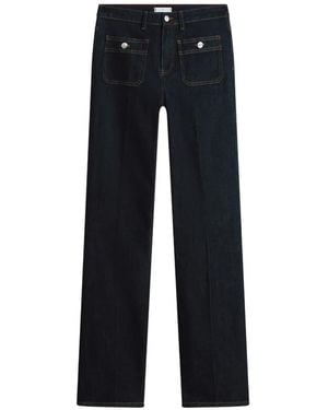 Tommy Hilfiger Patch-Pocket Flared Jeans - Blue