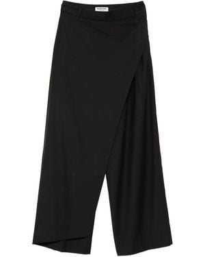 LA PISCINE Wrap Trousers - Black