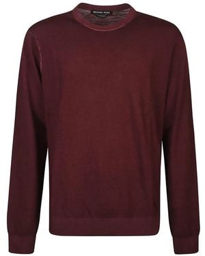 Michael Kors Merino-Wool Crew-Neck Jumper - Red