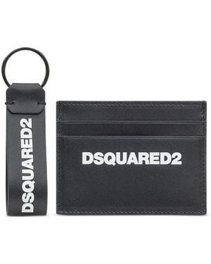 DSquared² キーリング カードケース 2点セット - ブラック