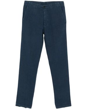 Corneliani Linen Trousers - Blue