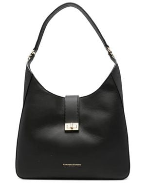 ADRIANNA FERETTI Buckle Detail Tote Bag - Black