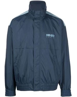 KENZO Logo-Print Jacket - Blue