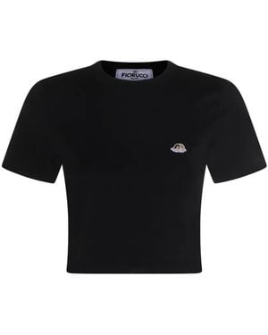 Fiorucci Angels-Patch T-Shirt - Black