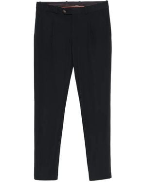 Rrd Belt-Loop Pleated Trousers - Black
