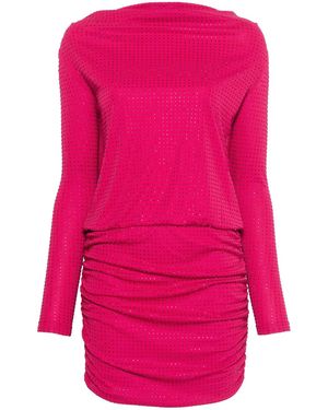 Versace Jeans Couture ラインストーン ミニドレス - ピンク