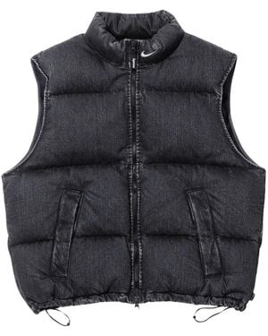 Supreme X Nike Denim Puffer Gilet - Black