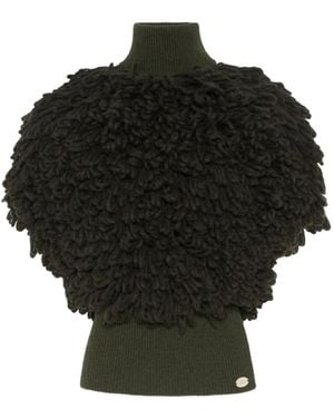 Jean Paul Gaultier Bouclette Trui Met Hoge Hals - Zwart