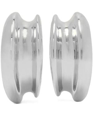 Jenny Bird Mini Lennon Hoop Earrings - White