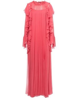 Alberta Ferretti Abito Da Sera Plissettato - Rosa