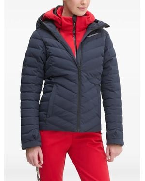 Peak Performance Hooded Quilted Ski Jacket - Red