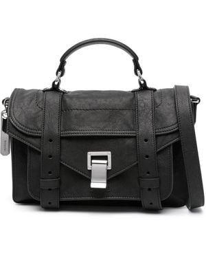 Proenza Schouler Ps1 Leren Tas - Zwart