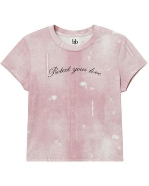 B+ AB T-Shirt À Imprimé Graphique - Pink