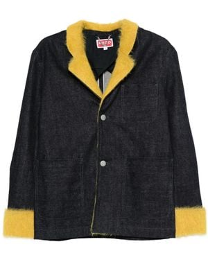 KENZO Denim Contrats-Trim Jacket - Black
