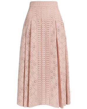 Alberta Ferretti Pleated Skirt - Pink