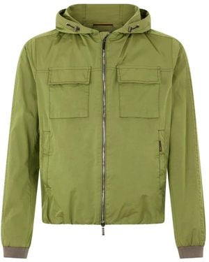 Moorer Hooded Zip Jacket - Green