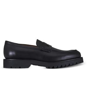 Heschung Leather Lug-Sole Loafers - Black