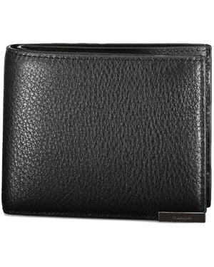 Calvin Klein Pebbled-Texture Bifold Wallet - Black
