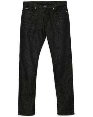 Emporio Armani ロゴパッチ ジーンズ - ブラック