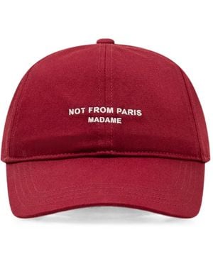 Drole de Monsieur Slogan-Embroidered Cap
