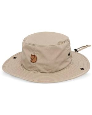 Fjallraven Logo-Patch Hat - Natural