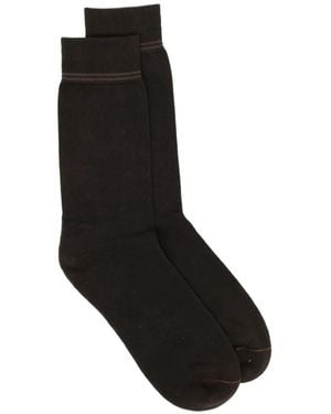 ZEGNA Terry-Cloth Socks - Black