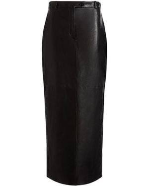Bally Falda de tubo con detalle fruncido - Negro