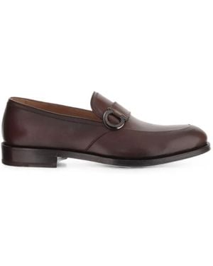 Ferragamo Gancini Ornament Moccasins - Brown