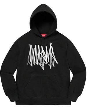 Supreme Tag-Graphic Hoodie - Black