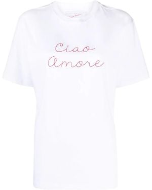 Giada Benincasa スローガン Tシャツ - ホワイト