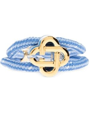 CASABLANCA Knotted Rope Bracelet - ブルー