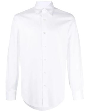 Barba Napoli Button-Down Long-Sleeve Shirt - White