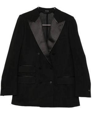 Tom Ford Double-Breasted Buttoned Blazer - Black