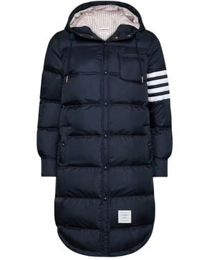 Thom Browne Lightweight 4-Bar Parka - Blue
