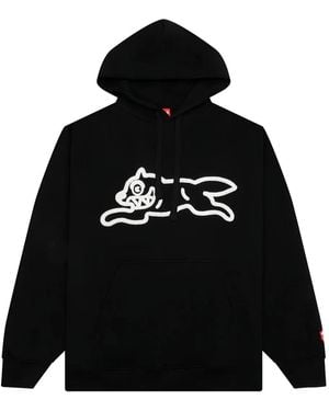 ICECREAM Sauce Running Dog-Printed Hoodie - Black
