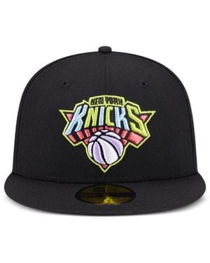 KTZ 59Fifty New York Knicks Fitted Cap Hat - Black