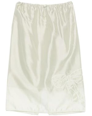 Cecilie Bahnsen Bria Organza Midi Skirt - White